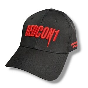 REDCON1 Black & Red 3D Puff Embroidered Snapback